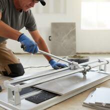 Cortadora De Azulejo 43 Cm 294 Adir Corte Preciso Cerámica Porcelanato Manual Herramienta Profesional Construcción Remodelación Hogar Taller - Multicolor - Ver 5