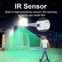 2026 Super Bright Solar Light Outdoor Garden Courtyard Wall Light Waterproof 3-Mode Large Range Lighting Street Light With Remote Control Intelligent Human Sensing Solar Light - Black - View 3