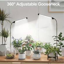 Yogle Grow Light 1/2-pack, 6000K Full Spectrum Gooseneck Growing Lamp För Inomhus Krukväxter Bonsai/Växter/Krukväxter, Dimbar & Automatisk Timer 4 8 12H - Multifärgad - Visa 1