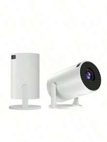 2026新款旗舰级安卓14投影仪 - 支持4K分辨率、5000流明亮度、240°全视角投影、自动梯形校正和自动对焦、WiFi 6蓝牙5.3无线投屏、超静音≤26dB设计，适用于家庭影院/游戏（低延迟）/教育/办公，营造舒适氛围，是理想的送礼之选，可使用5V 2A/3A充电器（包含数据线和简单易懂的安装指南）。 - 白色 - 查看 13