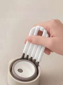 2pcs Portable Multi-Functional Kitchen Cleaning Brush, Groove Brush, Keyboard Brush, Bottle Cleaning Brush, Crevice Duster Brush, Cleaning Supplies - Multicolor - View 10