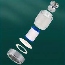 2 Filtros + 8 Cartuchos de Filtro: Filtro de Torneira com Desempenho de Filtração Consistente e Duradouro. Ele Efetivamente Retém Impurezas Suspensas na Água, Estende a Vida Útil dos Aeradores de Torneira e Evita Entupimentos Causados por Impurezas que de Outra Forma Prejudicariam o Fluxo de Água. - A - Visão 6