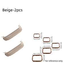 1/2 pièces Sac DIY Bouche carrée Bordure dorée  PU, Augmente la position des trous de couture, Convient pour les charnières de matériel de bagages, les supports de sac nuage, les clips de bouche de sac tressé, les clips de sac à main, la production de portefeuille DIY, Multifonctionnel - Multicolore - Voir 19