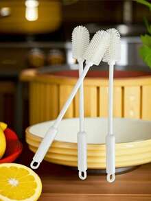 1pc 30cm TPR Material Water Cup Cleaning Brush, Multi-Purpose Cleaning Brush Suitable For Kitchen Utensils, Baby Bottles, Cups, Bottles, Elongated Containers, Jars, Coffee Cups, Wine Glasses, Kitchen, Bathroom, Household Items - None - View 4