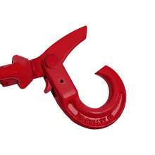 ZhdnBhnos Wire Rope Steel Winch Cable With ° Swivel Self-Locking Hook, Heavy Duty Lifting & Towing Rope For Hoist Crane Trailer Off-Road,  Lbs Breaking Strength (Red, /" X ') - Variant,4 - View 4
