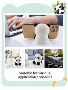 1 Stück kreative süße Handyhalterung, pandaförmiger Handyhalter, Fußballtor Design Cartoon einfache Tablet Tisch Dekoration, Freihändig für Schlafzimmer, Küche, Videoansehen - Verschiedenfarbig - Übersicht 6