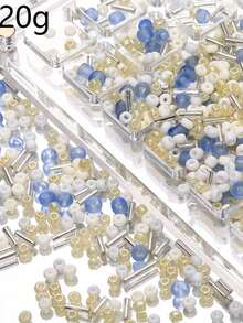 Blue Series Atmosphere Limited Edition Ins Style Glass Rice Bead Beads Scattered Beads DIY Handmade Bead Bracelet Necklace Matching - Multicolor - View 23