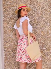 Modest Women's Swimsuit, Modest Beachwear, Evangelical Style With Skirt - 白色 - 查看 2