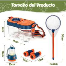 21 Kit de Explorador para Ninos, Juego de Exploración al Aire, Red de Mariposa y Caja Colectora de Insectos para Ninos y Ninas de 3 a 12 Anos (21Pcs),40983643 - Multicolor - Ver 6