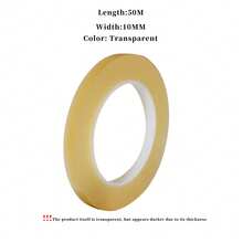 1 Roll Of PVC Residue-Free Tape, Waterproof Surface, Soft Material, Tear-Resistant. Suitable For Sealing The Edges Of Tinplate Boxes, Tin Cans, Pastry Boxes, Cookie Boxes, As Well As Food Sealing, Etc. - C-Transparent - View 13