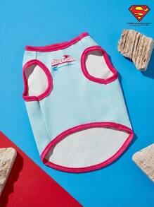 SUPERMAN X PETSIN X Krypto Cute Cartoon Illustration Print Pet Cat Dog Universal Comfortable Breathable Dog Vest - Multicolor - View 9