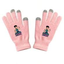 Kpop Demon Hunter Girl Group Student Gloves, Warm Touchscreen Gloves, Dopamine Print Knitted Gloves For Boys & Girls, Autumn/Winter - Multicolor - View 6