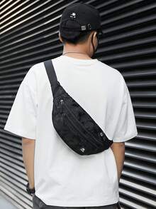 Crossbody Bag Men's Running Bag Leisure Chest Bag Multifunctional Waterproof Shoulder Bag Sports Bag Commuter Bag Men's Bag New Bag Ins Shoulder Diagonal Chest Bag Women's Pocket Travel Bag Boys' Leisure Chest Bag Running Equipment Mobile Phone Bag Fashion Mini Diagonal Waist Bag. - Multicolor - View 8