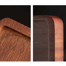 1pc Nanmu Bamboo Tea Tray, New Chinese Style Rectangular Tea Tray With Handle, Household & Hotel Tea Set Tray - Bamboo Color - View 6