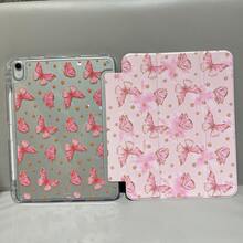 Suitable For Redmi Pad2 Protective Cover, With Pen Slot And High Transparency Acrylic Back Panel,Redmi Pad SE 11 Inch 2023 Tablet Protective Case,Three Fold Tablet Protective Cover, Intelligent Sleep Wake-Up,IPad Case,Suitable Compatible With Ipad 8th Generation 10.2-Inch/IPad 9th Generation 10.2-Inch/IPad 10th Generation Protective Case - Clear - View 9