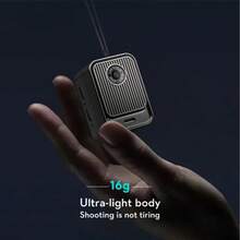 Portable Camera, Featuring Audio And Video Recording Capabilities, A High-Definition Portable Camera, A Thumb-Sized Recording Wearable Camera, A Manually Operated Thumb Camera, Suitable For Work Purposes ( Gray) - A Portable Camera.(Without SD Card) - Silver - View 3