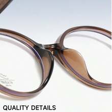 1pc Fashion Commuter Versatile TR Optical Glasses With High-End Feel And Non-Slip Temples - Maroon - View 3