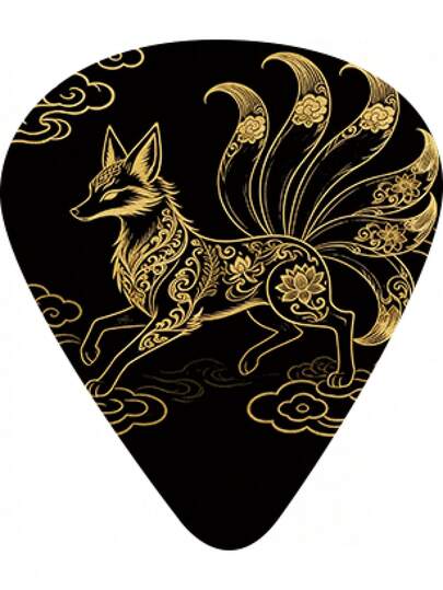 9齿拨片，防滑舒适，适用于原声吉他和电吉他，经久耐用