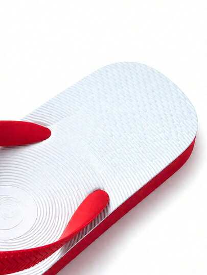 Classic Rubber Flip Flops For Men, Durable, Anti-Slip, Casual Home & Beach Wear