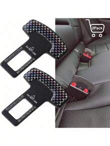 Cute & Fashionable Car Seat Belt Buckle Clip, Vehicle Safety Belt Tongue Holder, Dedicated Safety Belt Fixing Accessory - A - View 2