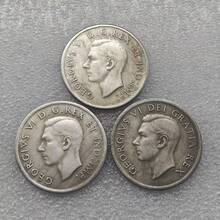 1945, 1947, 1948 Moneda británica de seis peniques emitida bajo el reinado del Rey Jorge VI - Multicolor - Ver 2