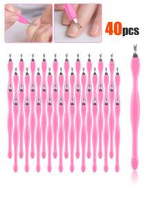 100pcs V-Shaped Cuticle Trimmer, V-Shaped Cuticle Nipper, Nail Cuticle Remover, Double-Ended V-Shaped Fork Nail And Foot Care Cleaner, Home And Salon Manicure Tool. Available In 90/80/70/60/50/40/30/20/10/1pcs - Multicolor - View 14