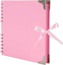 Scrapbook (8 X 8 Inch) Scrapbook Album 60 Pages Your Scrapbooking Albums Wedding And Anniversary Family Photo Album (Black) 3FLM - Grey - 查看 9
