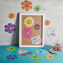 20pcs Magnetic Flower Stickers | Retro Style Cute Waterproof Hollow Magnets Suitable For Car, Home Door, Whiteboard, Refrigerator, Storage Cabinet | Decorative Magnetic Stickers, Vintage Floral Design, Rubber Material - 20Pcs - View 2