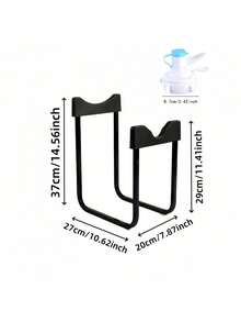 Space-Saving Black Bucket Dispenser With Faucet, Detachable Portable Water Dispenser Suitable For Home, Camping, Travel And Dorm, Anti-Tipping Design, PP Material, Multi-Purpose Use For Kitchen, Office And Picnic - Black - View 8