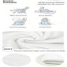 Like Nastya Throw Blanket Sofa Throw 'S Soft Plaid Blankets#Color_Olive Brown,Size - 黑色 - 查看 4