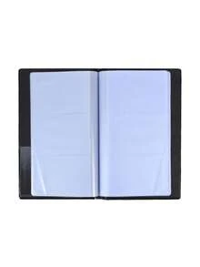 60-150个口袋大容量名片册卡套便携式卡片整理器卡片收纳文件夹办公用品 - 彩色 - 查看 9