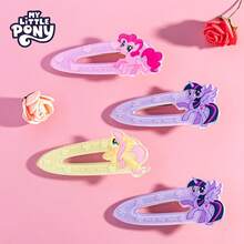 MY LITTLE PONY 2件套合作款卡通发夹套装，包含粉色小马、彩虹小马和可爱小马三种可爱造型，色彩鲜艳，忠实还原动画角色，做工精细，质感丰富，是女士的时尚配饰。 - 彩色 - 查看 5