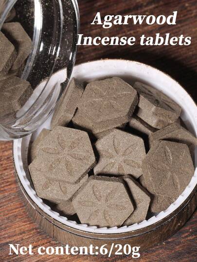 6克/20克天然沉香片，车载香片，优质沉香，无化学添加剂，适用于家居、室内空气净化、疗愈、香薰、冥想、助眠、瑜伽、茶室、办公室香薰，馈赠亲友佳品