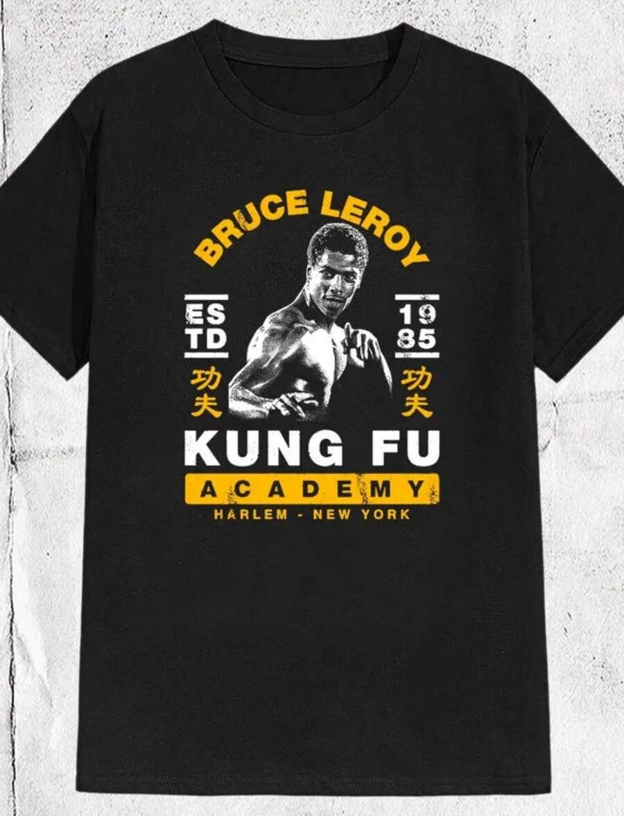 Bruce Leroy The Last Dragon Movie Harlem New York T-Shirt - màu đen - Xem 1