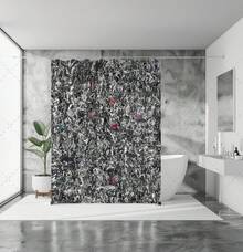 Rare 71x71  Shower Curtain: Hundreds Of Tom + Gohard Landmarks + Finland Men - White - View 7