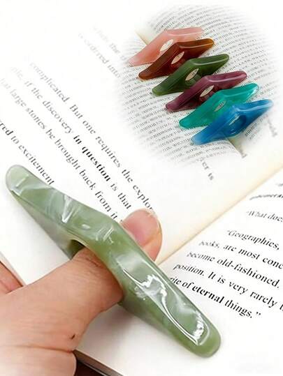 Thumb Book Clip, Reading Tool, Thumb Book Clip/Bookmark, Coffee Companion, Thumb Press Bookmark, Thumb Press Book Clip, Reading Assistant, Reading Tool, Student Book Accessory, Extender, Convenient Bookmark, Reading Tool, Student Book Accessory, Book Opener, Convenient Bookmark