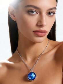 1件太阳系星系星云项链，双面时间宝石玻璃球吊坠 - 項鍊 - 查看 12