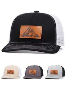 1pc Men's Fashion Richardson Label Wild Horse Pattern Flat Edge Hat, Embroidered Flat Edge Hip Hop Hat, Fashionable Outdoor Adjustable Neutral Couple Baseball Cap (Polyester) With Embroidered Decoration, Hip Hop Endless Hat With Letter, Animal & Geometric Pattern, Casual Street Party Style, Polyester Printed Patchwork Baseball Cap, Suitable For All Seasons - Car Stickers - View 16