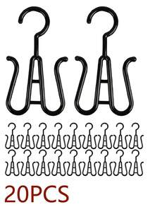 10个装节省空间多功能假发架 - 耐用展示架和晾干架，适用于假发、帽子和鞋子 - 黑色 - 查看 15