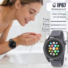 Unisex Smartwatch With Colour Display, Featuring 24/7 Heart Rate Monitoring, Blood Oxygen Saturation Tracking, Blood Pressure Measurement, Sleep And Stress Health Monitoring, Blood And Body Composition Analysis, And Multiple Exercise Modes. - 灰色 - 查看 5