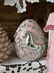 Year Of The Horse Limited Edition Floral & Pony & Easter Egg, Heat Resistant | High Elasticity Silicone Mold, Multi-Purpose - For Making Candles, Plaster/Painting, Squeezy Toys/Stress Relief, Photography Backdrops, Holiday Home Decor, Family Celebration Party Gifts, Handmade Craft Gifts, Flexible And Easy To Clean, Reusable - Pony & Flowers - View 2