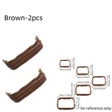 1/2 pièces Sac DIY Bouche carrée Bordure dorée  PU, Augmente la position des trous de couture, Convient pour les charnières de matériel de bagages, les supports de sac nuage, les clips de bouche de sac tressé, les clips de sac à main, la production de portefeuille DIY, Multifonctionnel - Multicolore - Voir 61