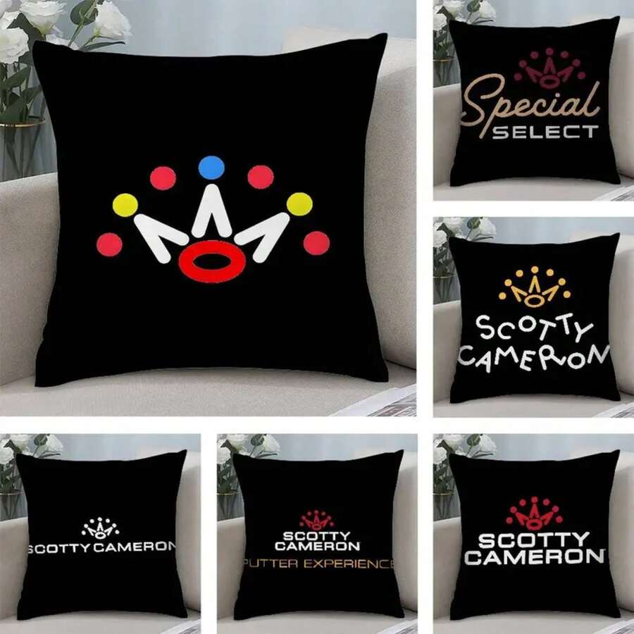 Luxury S-SCOTTY C-CAMERON Pillow Case Square Double‑Sided Print Cushion Case For Sofa Home Bedchamber Decor Gift - z2 - 查看 1