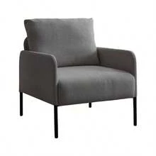 Sillón Mónaco Gris Oscuro - Negro - Ver 1
