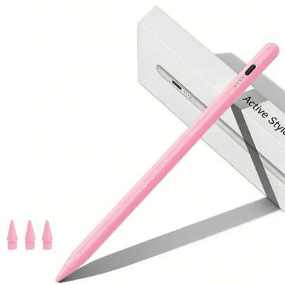 Active Stylus Pen For IPad Pencil Compatible With Apple IPad 2018-2024 Publish,120 MAh Li-Ion Battery Faster Charge, Palm Rejection, Tilt Sensitivity Compatible With Apple Pen, IPad Stylus Pen Compatible With Ipad 10th /9/8/7/6th, IPad Pro11/12.9/13/Inch M4, IPadAir 3/4/5/M2, IPad Mini 5/6[No Magnetic Charging Function]