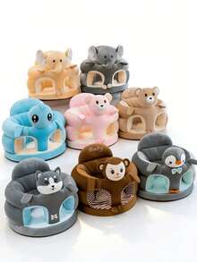 1个卡通防摔沙发椅，专为幼儿设计，支撑性强，柔软舒适，是宝宝学习的好帮手，有助于保持健康坐姿，防止跌倒。提供独立学习小贴士，防滑防倾倒加厚幼儿座椅，包含坐垫。 - 彩色 - 查看 1