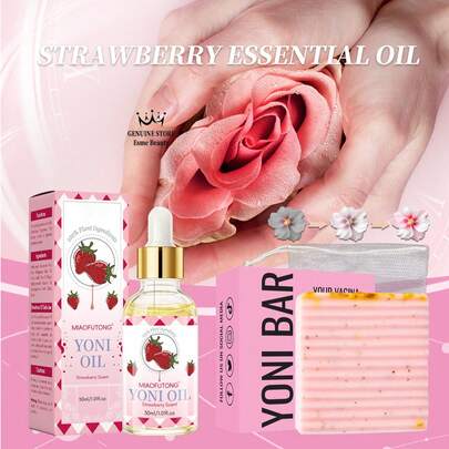 30ml Moisturizing & Firming Essential Oil, Intimate Soap, Nourishing & Hydrating, Continuously Moisturizing & Brightening, Improving Dullness & Sagging, More Tightening & Hydrating, Caring & Maintaining Oil, Fresh & Floral Scent, Recapturing Youthful Radiance, Gentle Cleansing Soap, Long-Lasting Fragrance