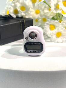 New Mini Electronic Counter Ring, Tasbih Style, Multiple Colors Available, Compact & Portable, Smooth Operation For Middle Eastern Ramadan Prayer Counting, Suitable For Ramadan Prayers, Exercise Counting, Knitting, Business Activities, Golf, Holiday Gifts, Etc. - White-regular - View 24