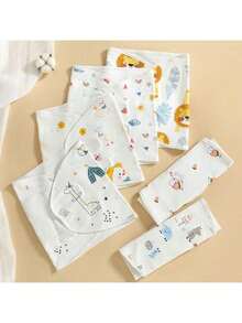 1件婴儿襁褓包巾，新生儿包巾，医院用襁褓毯，男女宝宝通用可调节襁褓套装，柔软婴儿睡袋，送给新生女宝宝的完美礼物 - 彩色 - 查看 9