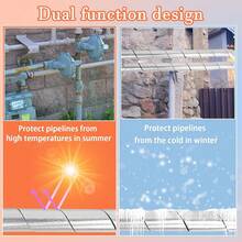 1 Pack 16.4ft/32.8ft Self-Adhesive Aluminum Foil Pipe Insulation Wrap, Suitable For Indoor And Outdoor Pipe Insulation And Anti-Freeze - Thermal Insulation Tape - View 3